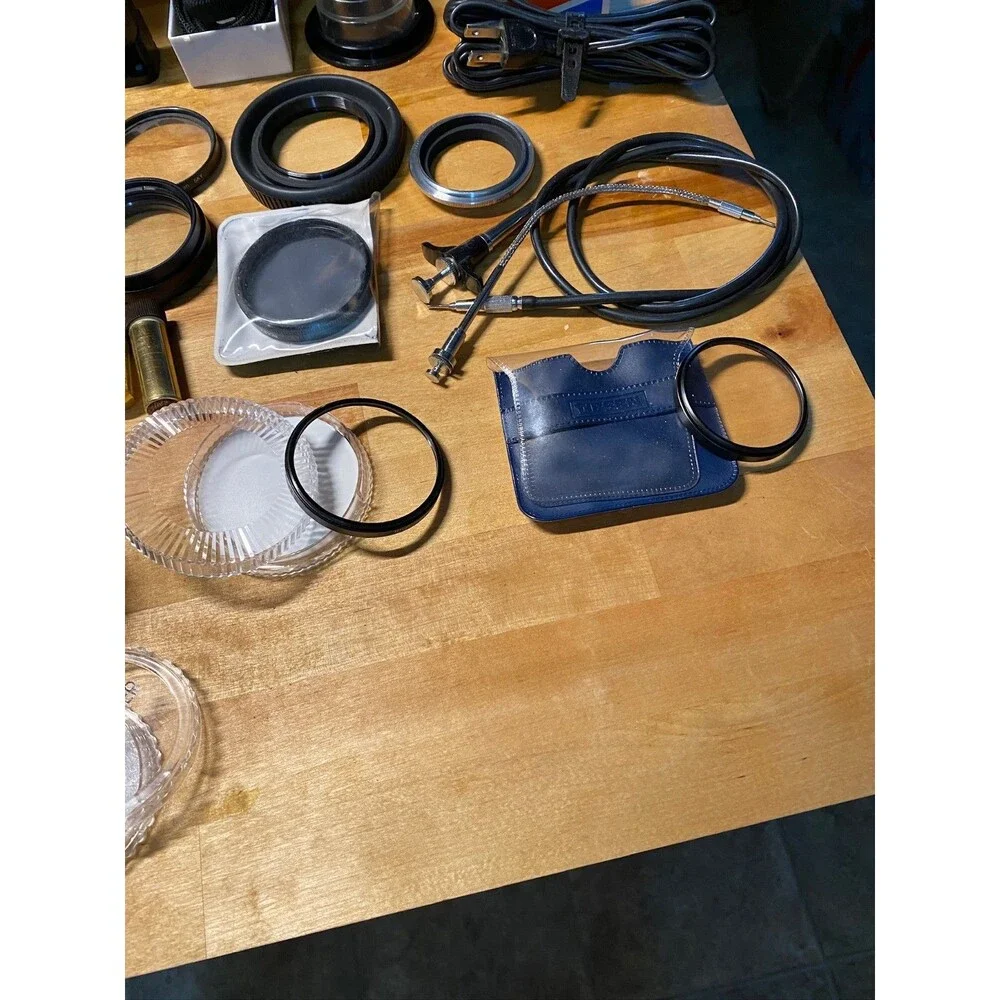Vintage Camera Lens Accessories Lot Filters Adapters Nikon Tamron Promaster